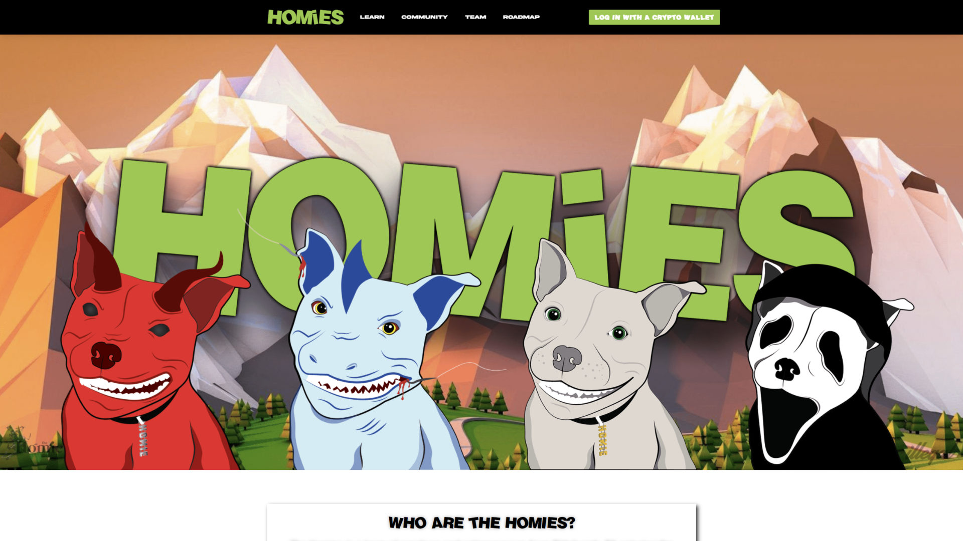 NFT Homies WordPress Site